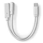 Nedis Lydadapter med USB-C og 3,5 mm AUX