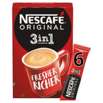 Nescafe Original 3 in 1 Instant Coffee - 6 Sachets Per Pack - 102g - Pack of 6