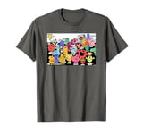 Mr. Men Little Miss Retro Colourful Comic Book Scene T-Shirt