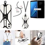 Mobile phone chain for Samsung Galaxy A8+ (2018) Cellphone cord ring