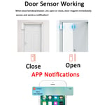 Home Wifi Door Sensor Compatible For Assistant Smart Door Open Clos For