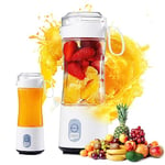 380ml Mixeur portable pour Smoothies et Shakes - Mini Blender avec 6 lames et port USB rechargeable - Mixeur de fruits portable pour la cuisine et l'extérieur