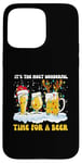 Coque pour iPhone 15 Pro Max Lover Christmas It's The Most Wonderful Time for a Beer