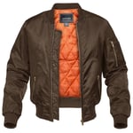 Magcomsen-Blouson Bombardier Pour Homme",Veste Coupe-Vent,Doublure Orange,Chaud,Décontracté,Optique,Happator,Automne,"Hiver