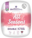 Slumberdown All Seasons 15 Tog Double Duvet - 4.5 Tog Cool Summer Plus 10.5 Tog