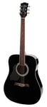 Richwood RD-12L-BK Artist Series venstrehendt stålstrengsgitar