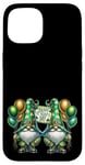 iPhone 15 Happy St Patricks Day Gnome For Women And Men St Paddys Day Case