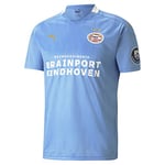 Puma Children's PSV Away Shirt Replica Jr with Sponsor Jersey, Team Light Blue White, 140