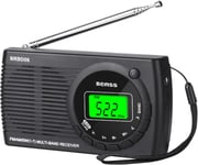 Petite Radio Portable Fm/Am/Sw, Excellente Réception Fm/Am (Mw)/Sw, Qualité Sonore, Mini Radio Avec Connexion Timed/Casque, Alimentée Par 2 Piles Aa