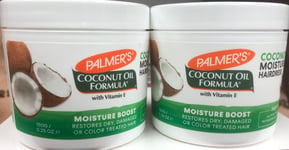 2 X Palmer's Coconut Oil Formula Moisture Boost Gro Treatment 5.25 oz 150g