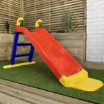 80cm Kids Indoor Outdoor Freestanding Plastic Slide with Ladder and Extension