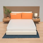 Matelas de canapé-lit 150x180 Hauteur 10 cm - Revêtement Aloe Vera, Waterfoam, Pliable Plus H10