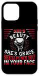 iPhone 12 mini Boxing Girl Vintage She'S Beauty She'S Grace She'Ll Punch Case