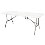 Galileo Casa 2192035 Table Pliante Valise Blanche 181 x 74 x 74 cm