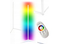 Floor Lamp Mozos Mozos Lc-Rgb White Led Corner Floor Lamp