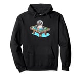 Billiards Penguin Hustler Pool Snooker Playing Pool Games Pullover Hoodie