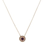 Swarovski Purple Sparkling Dance Rose Gold Pendant 5620551