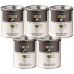 5x Paint Factory Brilliant White Gloss Tin Paint Fast Dry Indoor Outdoor 300ml