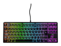 CHERRY XTRFY K4V2 - Clavier - RGB - 80% - TKL - backlit - USB - QWERTZ - Allemand - commutateur : CHERRY MX2A Red - noir