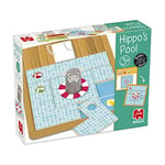 Goula - Hippo's Pool - Jeu de Logique - 30 Cartes Défis avec 3 Niveaux de Difficulté - Jeu de Société pour Enfants - A partir de 3 ans