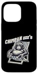 Coque pour iPhone 14 Pro Max Jeu de mots drôle de singe chimpanzé « Chimpan-zzz »