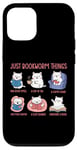 Coque pour iPhone 12/12 Pro Just Bookworm Things Adorable chat pour amoureux de la lecture