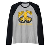 Skiing Kids SKI GIRL CATCH ME IF YOU CAN Girls Raglan Baseball Tee