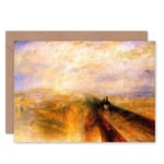 J. M. W. Turner Rain Steam Speed Great Western Railway Blank Greeting Card