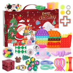 Joulun adventtikalenteri lahja Fidget-lelut 24 päivää Pack Set Anti Stress Kit Stressinpoisto Fidget Toy Blind Box Lapset