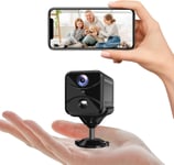 Camera Espion WiFi 4K HD Bluetooth Mini Caméra de Surveillance Interieur/extérieur Mini Cachée Détection Mouvement Spy Cam Vision Détection de Mouvement avec APP.[G38]