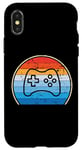 Coque pour iPhone X/XS Gaming Retro Gamer Joueur Console Contrôleur Jeux Vidéo