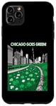 Coque pour iPhone 11 Pro Max Green River Magic - Chicago Skyline St Patrick