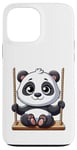 Coque pour iPhone 13 Pro Max Aire de jeux Panda Swinging Playground Fun