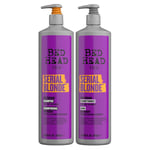 TIGI BED HEAD Kit Serial blonde Restoring shampoo + conditioner 970mlx2