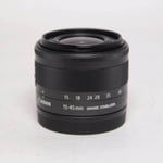 Canon Used EF-M 15-45mm f/3.5-6.3 IS STM Zoom Lens Graphite