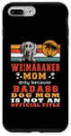 Coque pour iPhone 7 Plus/8 Plus Retro Weimaraner Dog Mom Vintage Funny Puppy Dog Lover