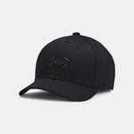 Casquette réglable Under Armour Branded pour garçon Noir / Noir TAILLE UNIQUE