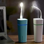 Humidificateur et Brumisateur d¿air Portable|Toutes saisons|Bien-être et hygiène|Idéal Enfants,bébés,Personnes âgées et Animaux|Ventilateur et Lampe LED Via USB