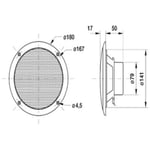 Haut-parleur à large bande 4 ? 80 w visaton 2136