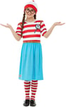 Smiffys 50280L Officially Licensed Wheres Wally Wenda Deluxe Costume, Girls