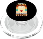 I'd Pause My Game For Yogurt Fermented Milk Frozen Yogurt PopSockets PopGrip for MagSafe