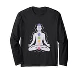 Yoga Meditation Spiritual Body Energy Centres Chakra Long Sleeve T-Shirt