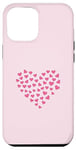 Coque pour iPhone 12 Pro Max Pink Heart Love Graphic Icon Filled With Little Hearts