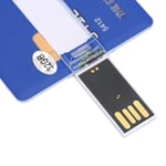 Flash Drive 32GB USB Flash Drive Unique Card Shape Portable Data Storage Drive