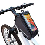 WANTALIS Sacoche Velo de Cadre Impermeable avec Etui Detachable Vitre Tactile (Compatible Grand Smartphone)