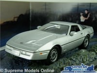 CHEVROLET CORVETTE C4 MODEL CAR JAMES BOND A VIEW TO A KILL FILM 1:43 SIZE IXO K