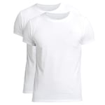 Gant 2P Basic Crew Neck T-Shirt Vit bomull XX-Large Herr