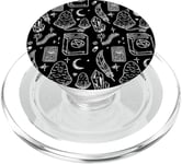 Witch Element Drawing Dark Magic Devilish Goth Lover Gift PopSockets PopGrip pour MagSafe