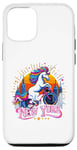 Coque pour iPhone 12/12 Pro Licorne New York America Vélo pour hommes, femmes, garçons, filles