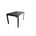 Bureau individuel profondeur 80 cm Producteo Noir CONNECT : bureau P80/obturateurs prépercés D80x80/cpl noir velours/cpi